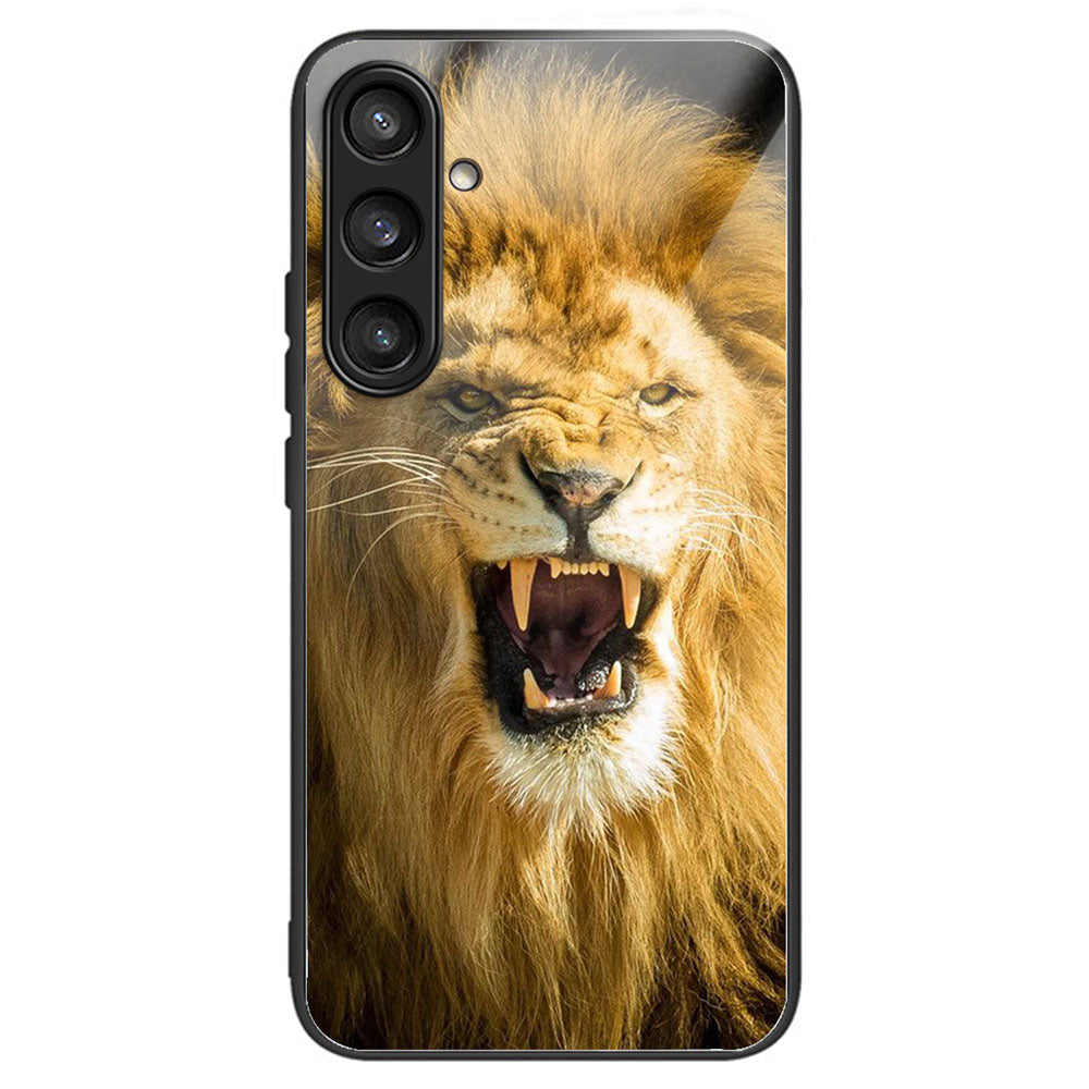 For Samsung Galaxy S23 FE Protective Phone Case Tempered Glass Pattern Printing - Columns Crown For Samsung Galaxy S23 FE Protective Phone Case Tempered Glass Pattern Printing - Columns Crown